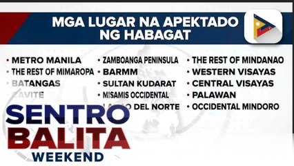 Habagat, nakaaapekto sa malaking bahagi ng bansa ngayong araw