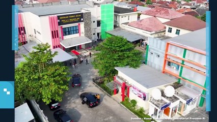 Presiden Jokowi Tinjau Pelayanan Kesehatan di RSUD Bob Bazar, Lampung