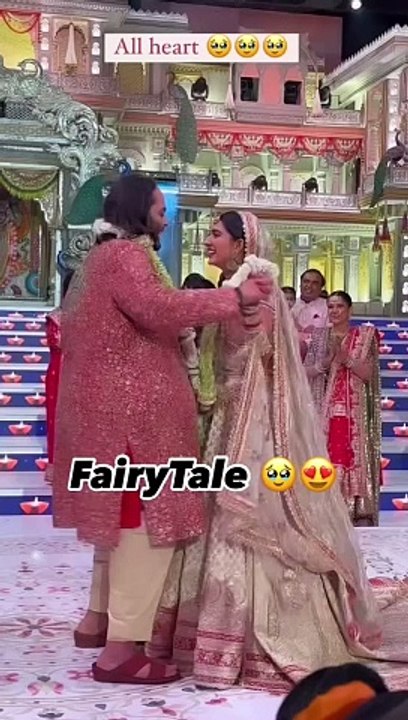 Groom Anant - Bride Radhika Wedding Fairytale .    #AnantRadhikaCelebration #ARWeddingCelebrations #anantandradhika #AnantRadhikaWedding #anantwedsradhika #anantambaniwedding #AnantRadhika #radhikamerchant #anantambani #WeddingDayMagic