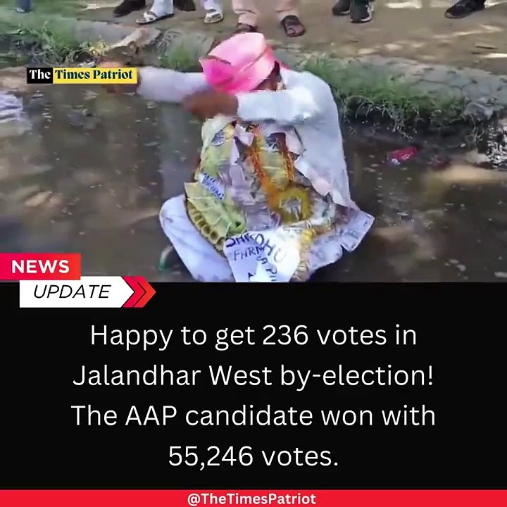 Jalandhar West By-Election: Independent Candidate Gets 236 Votes, AAP Wins with 55,246 Votes