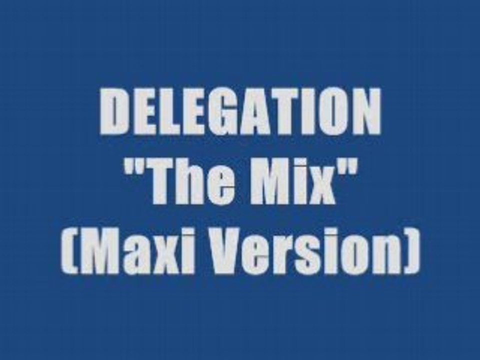 DELEGATION - THE MIX (maxi version)