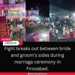 Chaos at Firozabad Wedding: Bride and Groom's Sides Clash! #Firozabad #WeddingDrama