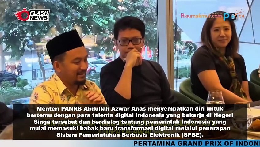 Bertemu Para Diaspora di Singapura, Menteri Anas Bahas Transformasi Manajemen Talenta Digital