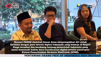 Bertemu Para Diaspora di Singapura, Menteri Anas Bahas Transformasi Manajemen Talenta Digital