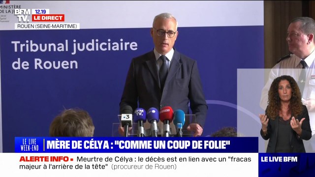 Mort de Célya: l'état de santé de la mère de la fillette n'est pas mauvais, les plaies sont superficielles , assure le procureur de Rouen