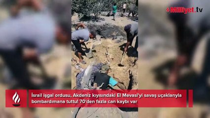 El Mevasi'de katliam! İsrail hava saldırısında 70'den fazla can kaybı