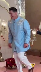 Download Video: John Cena at the Anant Ambani wedding | John Cena strikes wows pose at Anant Ambani - Radhika Merchent's