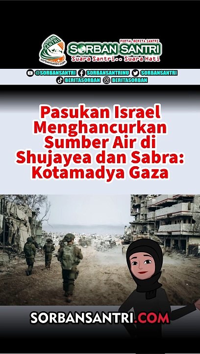 Pasukan Israel Menghancurkan Sumber Air di Shujayea dan Sabra: Kotamadya Gaza