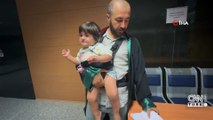 Avukat baba duruşmalara kucağında bebeğiyle girdi