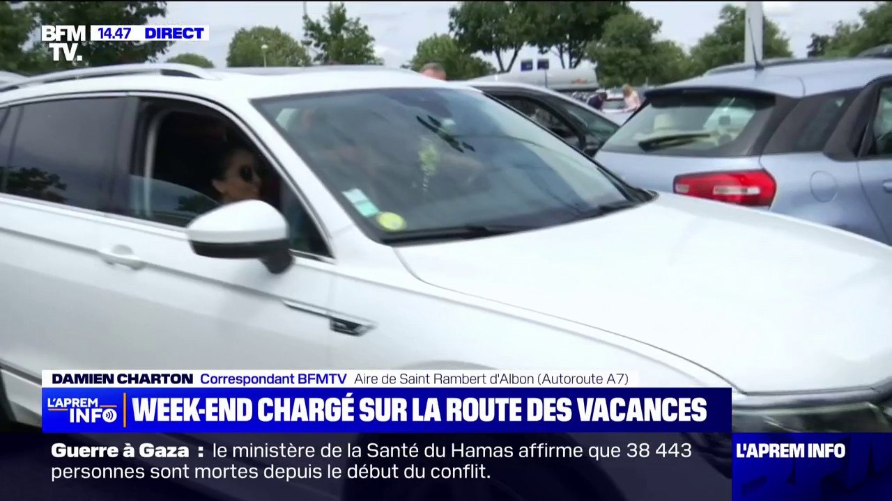 "Beaucoup de véhicules dans la vallée du Rhône": week-end chargé sur la route des vacances, notamment sur l'autoroute A7
