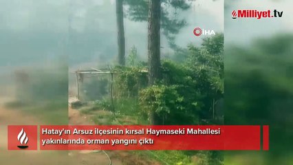 Hatay'da orman yangını! Zamanla mücadele, yerleşim yerlerine yaklaşıyor