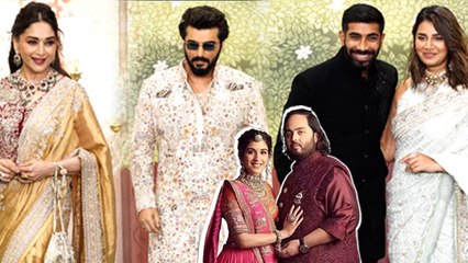 Anant Radhika Blessing Ceremony: Madhuri Dixit, Jasprit Bumrah & Other Celebs,FULL VIDEO...