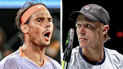 Tennis - Bastad 2024 - Rafael Nadal and Leo Borg in training before competing in the first round !