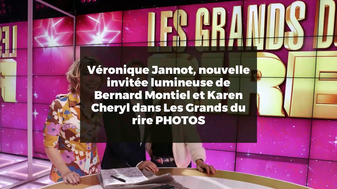 Véronique Jannot, nouvelle invitée lumineuse de Bernard Montiel et Karen Cheryl dans Les Grands du rire PHOTOS