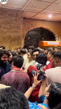 మహేష్ బాబు భార్య నమ్రతా మరియు కూతురు సితారతో @ అనంత్ అంబానీ-రాధికా మెర్చంట్ పెళ్లి | Mahesh Babu With Wife & Daughter Sitara Visuals @ Anant Ambani Radhika Merchant Wedding