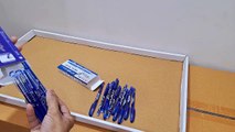 Unboxing and Review of Erasable Gel Pens Heat Erase Pens for Fabric Blue Inks Pens