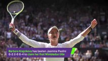 Breaking News - Krejcikova wins Wimbledon
