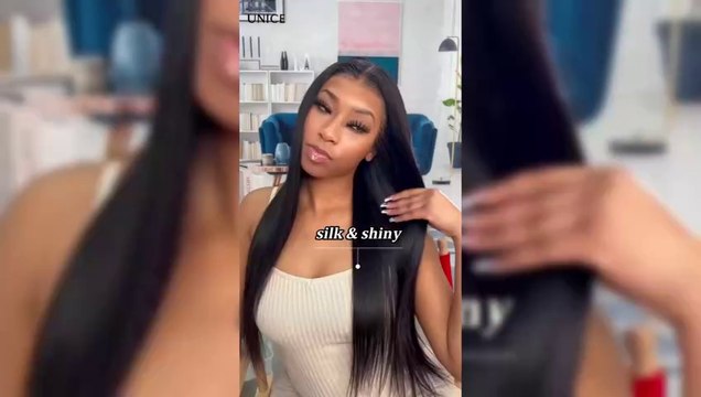 UNICE Silk Straight Pre Everything Frontal Wig 13x4 Ear to Ear Pre Cut Lace Front Wigs Human Hair Bleached Invisible Knots Put on and Go Glueless Wig Human Hair Pre Plucked 18 inch Beauty Personal Care