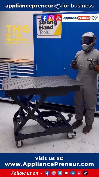 Introducing The Rhino Lift by BuildPro - Welding experience to new heights.Designed for welder enthusiasts, this innovative scissor lift table is the perfect addition to your workshop, offering unrivaled versatilit