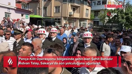 Şehit Bahadır Rıdvan Talay son yolculuğuna uğurlandı! Nişan hazırlığı yapıyordu...