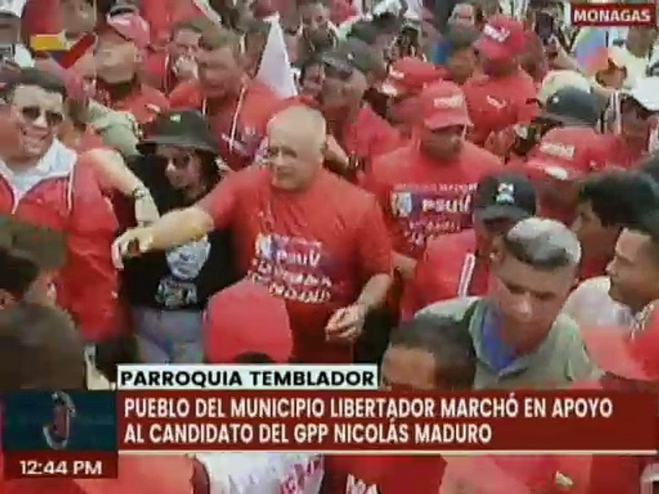 Pueblo del edo. Monagas se moviliza en respaldo al candidato del GPP Nicolás Maduro