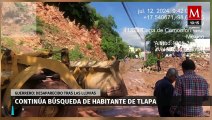 Persiste búsqueda de hombre arrastrado por fuertes corrientes en Tlapa, Guerrero