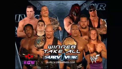 WWF Survivor Series 2001 - Team Alliance vs Team WWF (Winner Takes All Match)