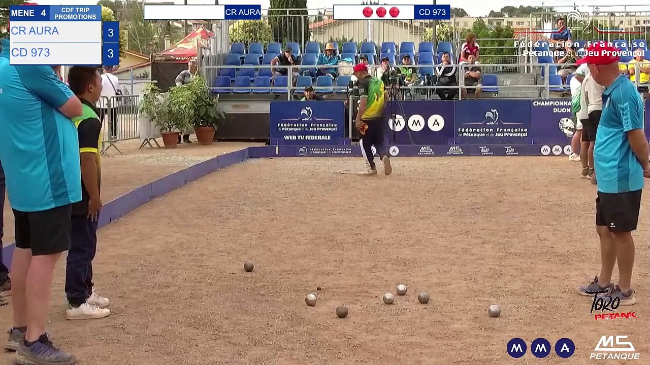 CHAMPIONNAT DE FRANCE TRIPLETTE PROMOTIONS - CASTELNAUDARY 2024 8è CR AURA VS CD 973