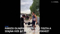 Úszott egyet a Szajnában a francia sportminiszter, vele tartott egy paralimpikon is