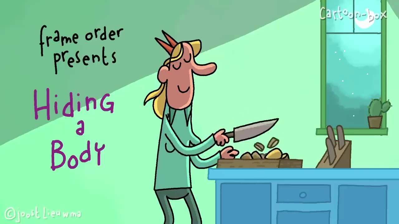 Wife Hides Husbands Body - Cartoon Box 409 - by Frame Order - Hilarious Cartoons