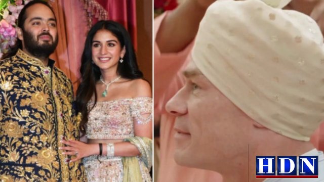 WWE Legend John Cena Breaks Out Bhangra Moves at Ambani Wedding #anant ambani