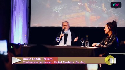 David Lebón, conferencia de prensa.