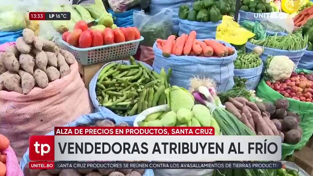 Suben los precios de verduras en los mercados y los vendedores lo atribuyen a heladas y nevadas