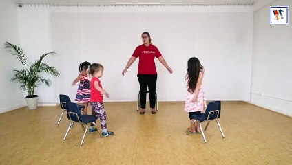 Chair Yoga Games : Wash Away | 03 Minute Kids Yoga Class | Ages 3 - 12