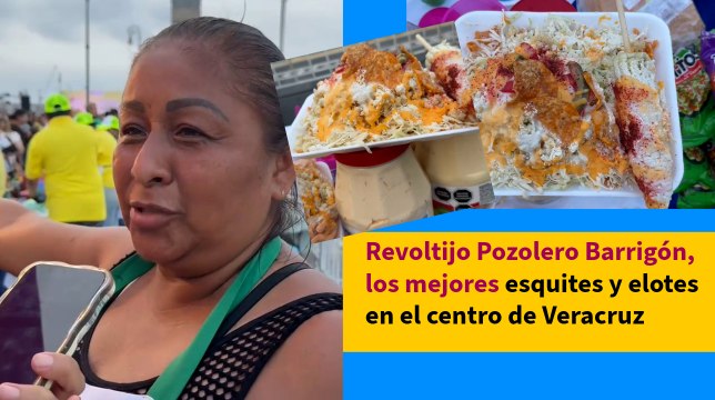Revoltijo Pozolero Barrigón, los mejores esquites y elotes en el centro de Veracruz
