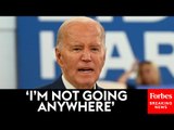 WATCH: President Biden Insists He Will Stay In The Race During MI Rally: 'You Made Me The Nominee'