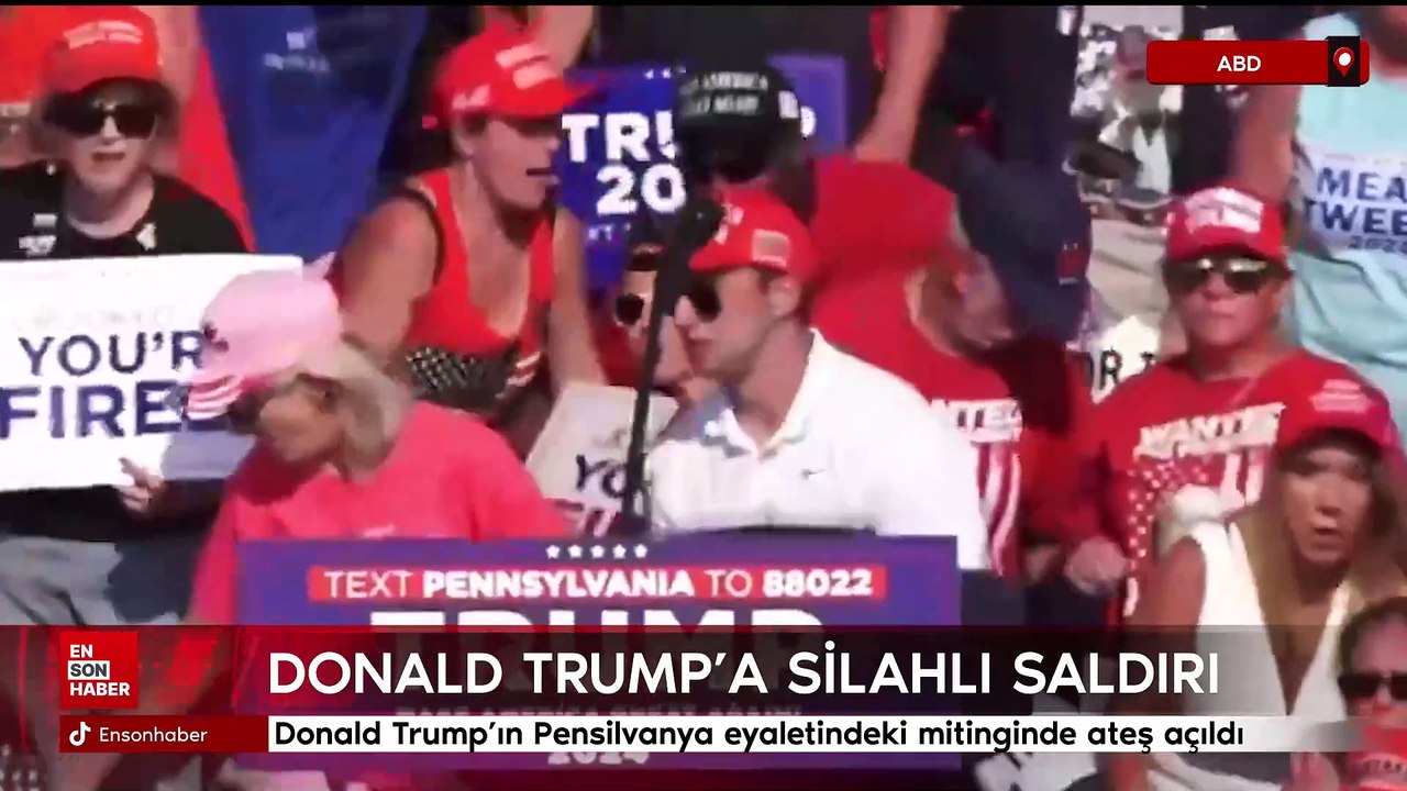 ABD başkan adayı Donald Trump'a silahlı saldırı
