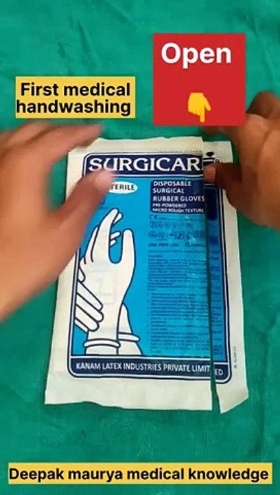 Wearing_surgical_gloves__procedure_#hospital_#medicalstudent_