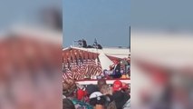 El francotirador reacciona en el presunto intento de asesinato de Trump