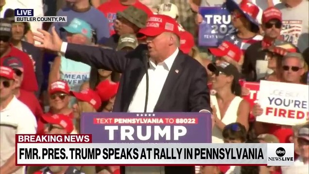 Regardez sans commentaire le moment où Donald Trump est touché par une balle