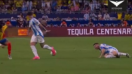 Lionel Messi Cries After Injury Copa America Final 2024