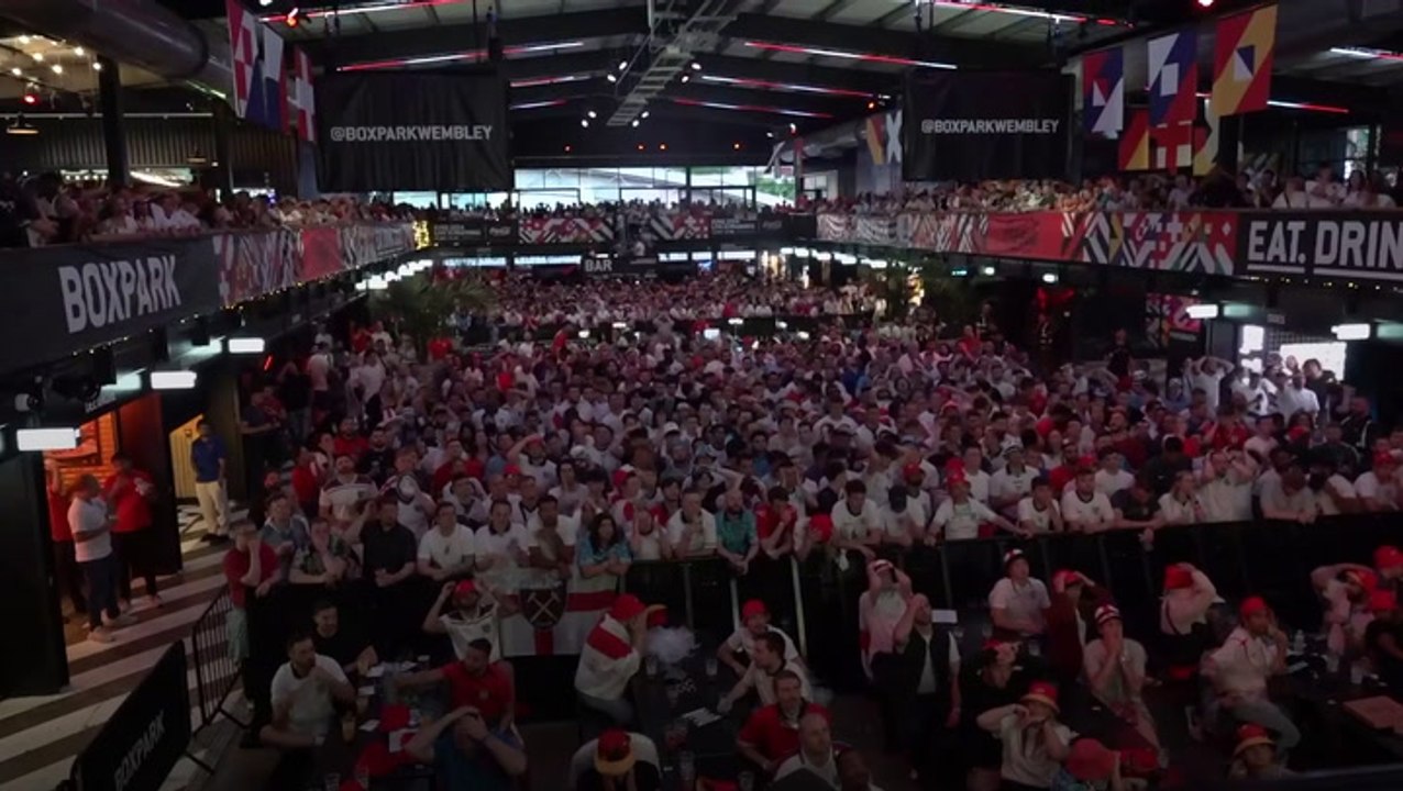 How England fans reacted as Spain scored during Euro 2024 final