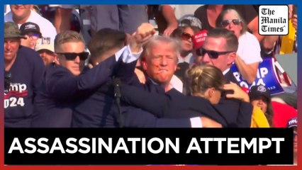 Trump bloodied as multiple shots ring out at rally in Pennsylvania