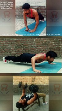 3 Best CHEST Workouts at Home #heermlgangaputra #naturalbodybuilding #exercise #fitness #gym #muscle #training #tips