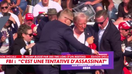 Donald Trump a été blessé à l'oreille lors d'une apparente tentative d'assassinat