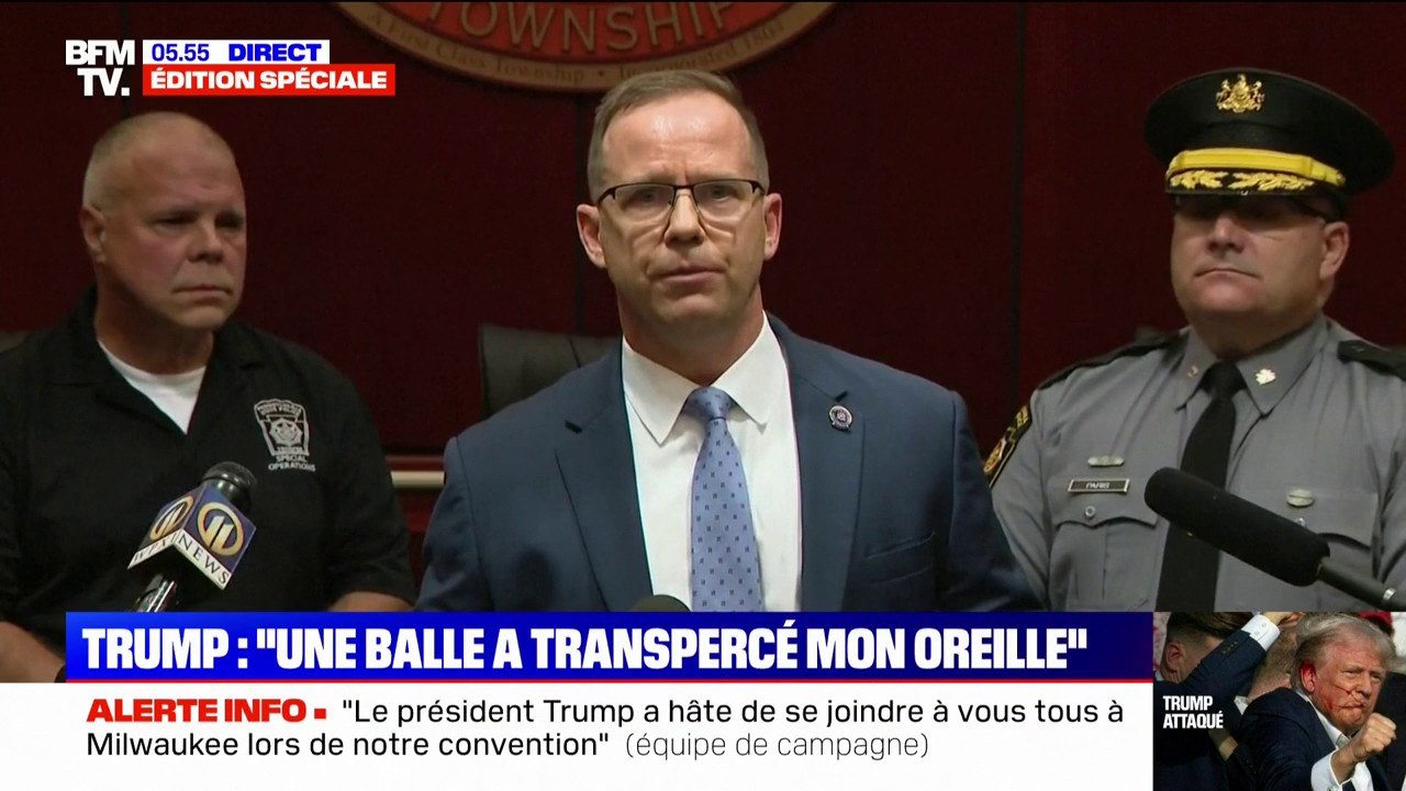 Donald Trump attaqué: "Nous ne sommes pas en mesure d'identifier le tireur présumé", indiquent les forces de l'ordre