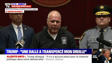 Donald Trump attaqué: "Tout laisse à croire qu'il n'y a pas d'autre menace", précise le chef de la police de Pennsylvanie