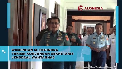 Wamenhan M. Herindra Terima Kunjungan Sekretaris Jenderal Wantannas