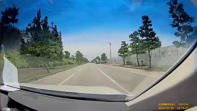 佐賀オスプレイ基地建設阻止行動、車から見た全景