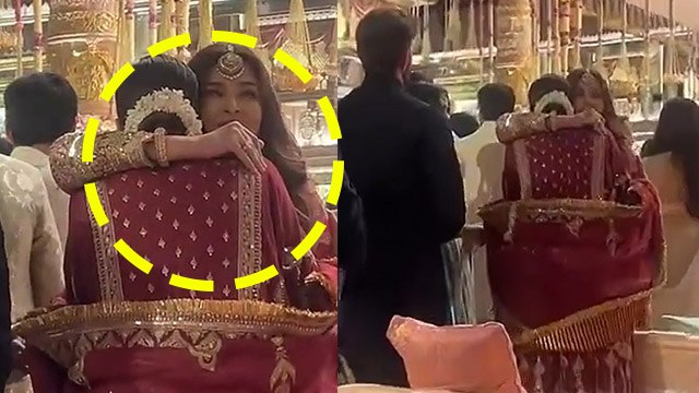Anant Radhika Blessing Ceremony: Aishwarya Rai Hugs Pregnant Deepika Padukone Emotional Video Viral